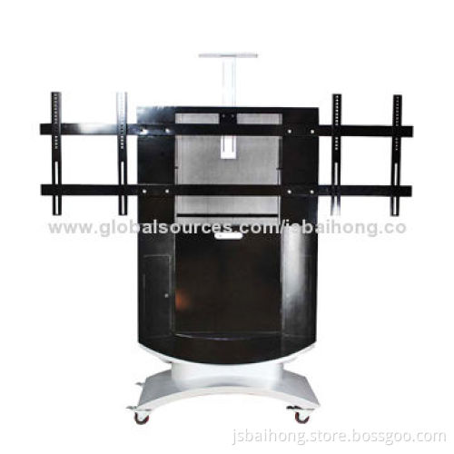 Latest double TV and LCD flooring carts, 3.94-inch adjustable height